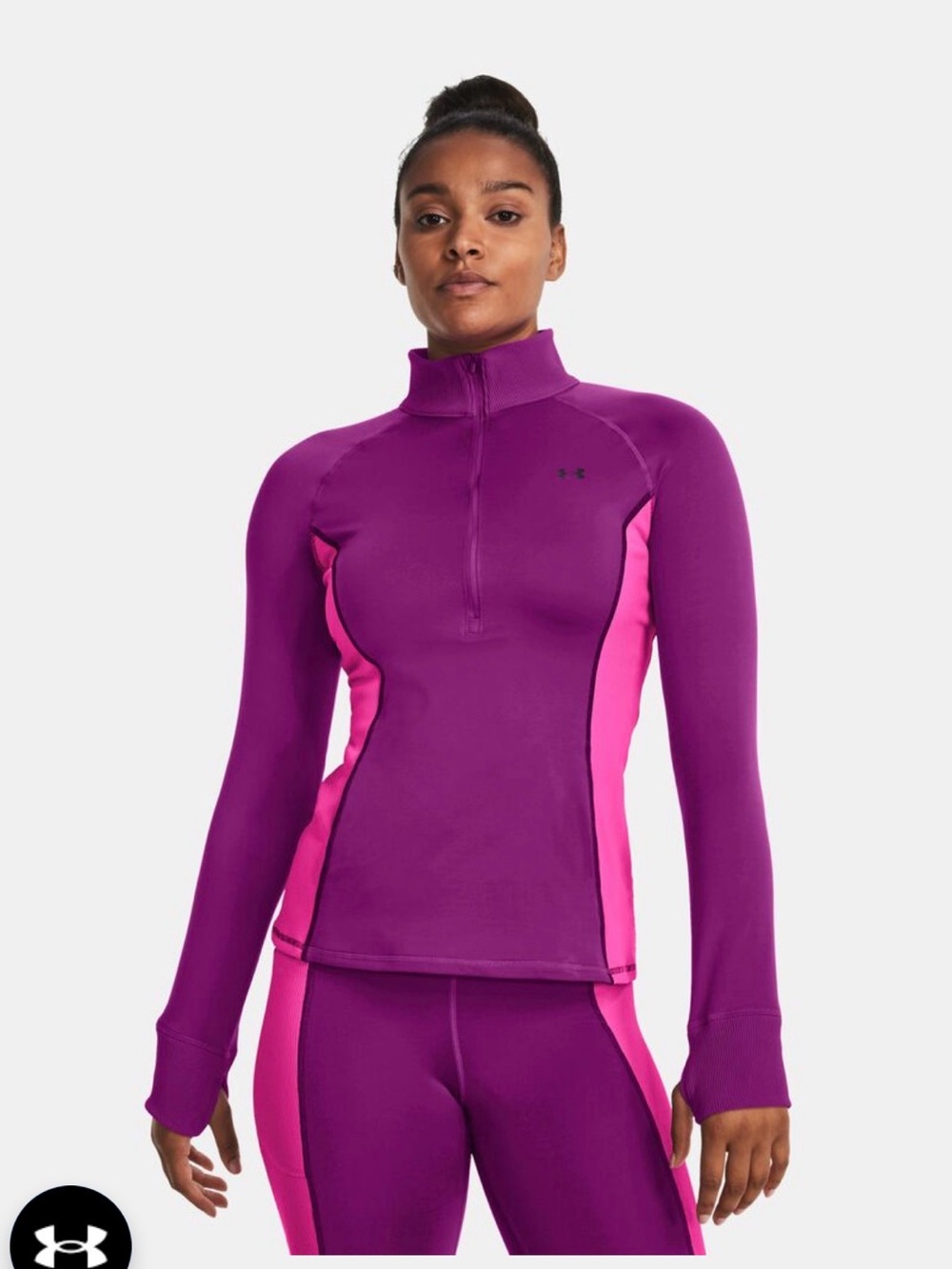Under Armour Women's Train ColdWeather 1/2 Zip Athletic Top Size XL NWT